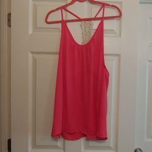 Spaghetti Lace Back Top